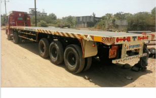 20 ft flatbed trailer for cargo transportation in Meghalaya